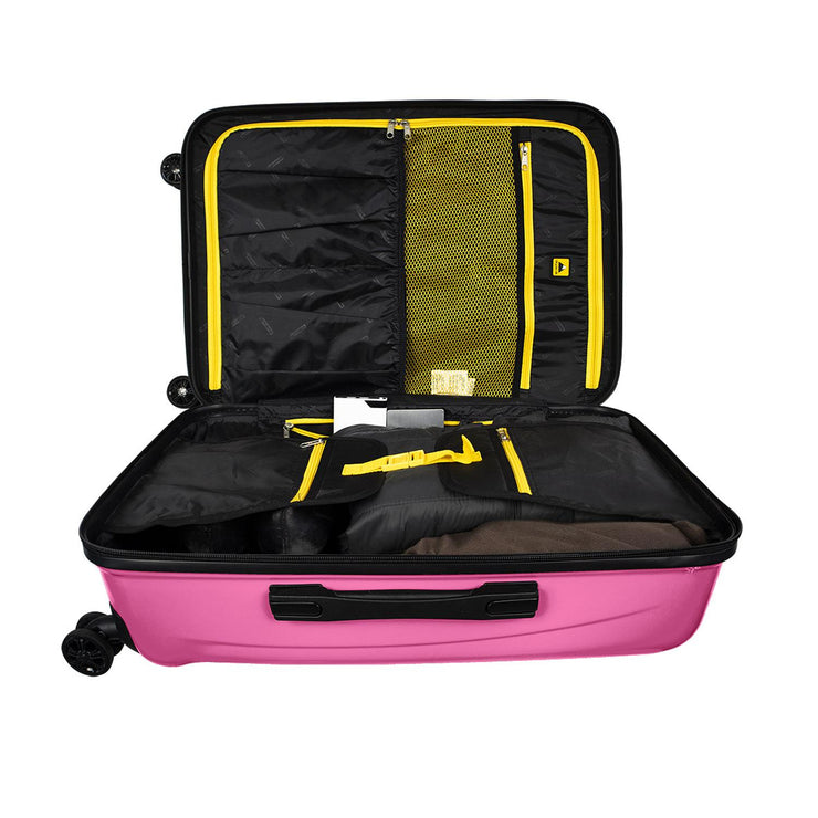 Maleta rígida Pearl de 20" color rosa con candado TSA (PRL-200190205PK)