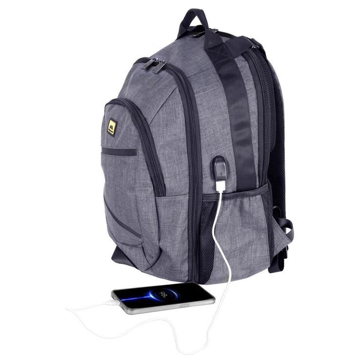 Mochila Skypeak York para Laptop 15.6'' Puerto USB Gris