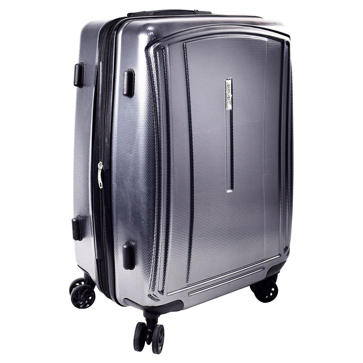 Maleta Skypeak Ocean Rígida con Candado TSA 24" Plateado