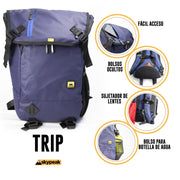 Mochila backpack Skypeak de viaje para ordenadores de 15,6" hasta 17” tamaño Extra Grande, TRP-117BL