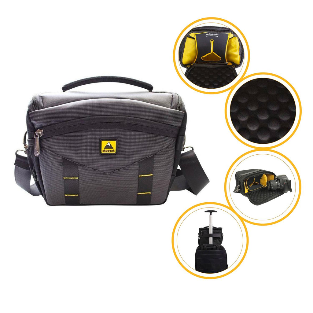 Estuche Skypeak para cámara DSLR con correa color negro OX-102BK