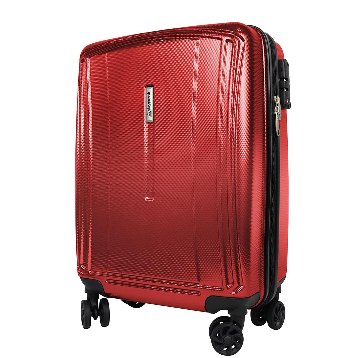 Maleta Skypeak Ocean 24'' Rígida Con Candado TSA Rojo